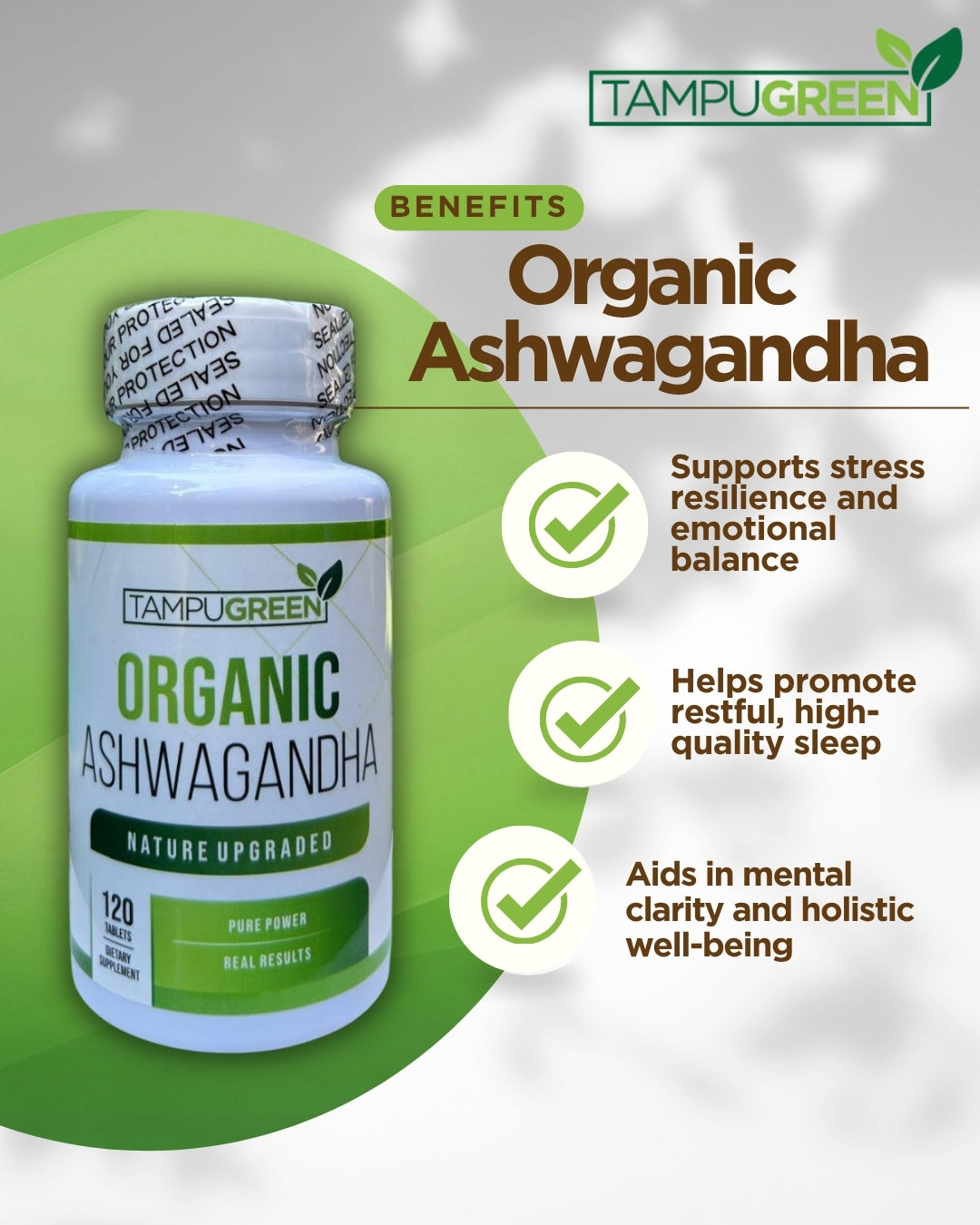 ORGANIC ASHWAGANDHA – 600 MG