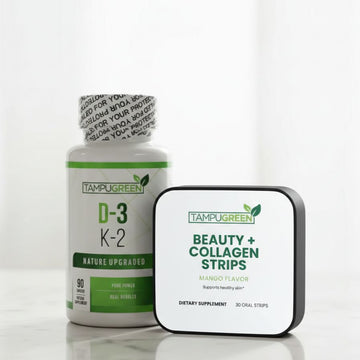 Natural Beauty Pack – Collagen Peptides + Beauty Strips | Skin, Hair & Nails Support | Tampugreen