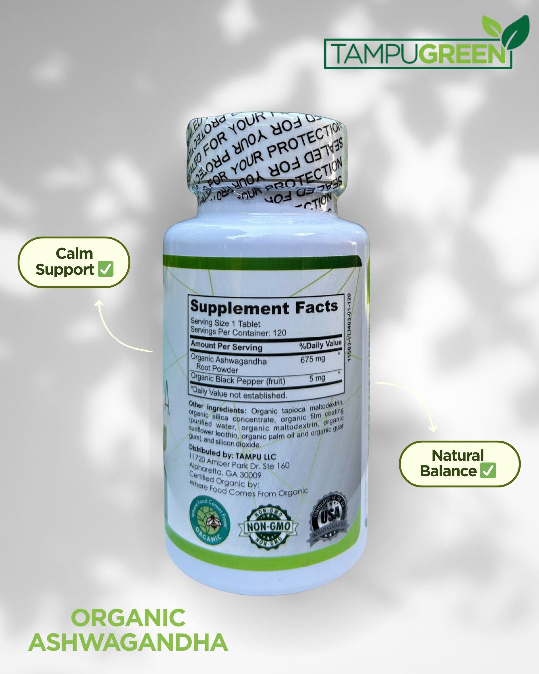 ORGANIC ASHWAGANDHA – 600 MG